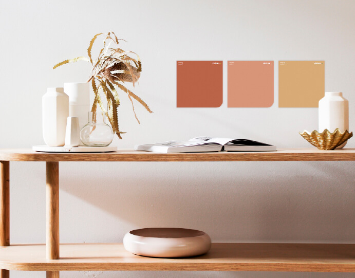 Dulux Paints using large swatches to pick paint colours image